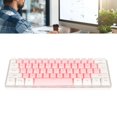 thumbnail image 1 of Mini Clavier, Clavier 61 Touches Petit Clavier de Jeu Clavier de Jeu 60 pour Cent Filaire Clavier de Jeu RGB Technique Mécanique Imitée Compact pour Gamer Dactylo, 1 of 7