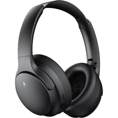 Hybrid Active Noise Cancelling Headphones, Wireless Headphones Bluetooth 5.4 with Transparent Mode, Black