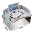 thumbnail image 5 of plateau De Voyage Pour Enfant(gris), Plateau Voiture S'appuyant Sur Un Tableau De Peinture Lavable, Jouet Multifonctionnel, Plateau Amovible, 5 of 5