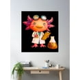 thumbnail image 2 of I Axolotl Science Questions Poster Wall Art, Modern Wall Decor For Living Room Bedroom, 17x17 UNFRAMED, 2 of 3