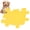 Yellow, variant on NFTIGB Dog Licking Pad Silicone Slow Feeder Mat Safe Anxiety Relief Placemat for Pet Training Red 9.1 inches / 23 cm