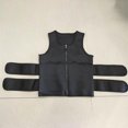 thumbnail image 6 of Mens Workout Sauna Vest with Double Adjustable Belt Waist Trimmer Tummy Control Sweat Suit Body Shaper Sleeveless Top, 6 of 8