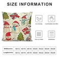 thumbnail image 5 of SHANXI Christmas Throw Pillow Cover ,Socks Gift Santa Hat Throw Pillowcase, Merry Christmas Cushion Cover Sofa Bed Cover Decor 18x18in, 5 of 5