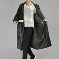 thumbnail image 6 of Oplxuo Mens Long Safety Rain Coats with Reflective Stripes Waterproof Packable Rain Jacket with Hood Reusable, 6 of 6