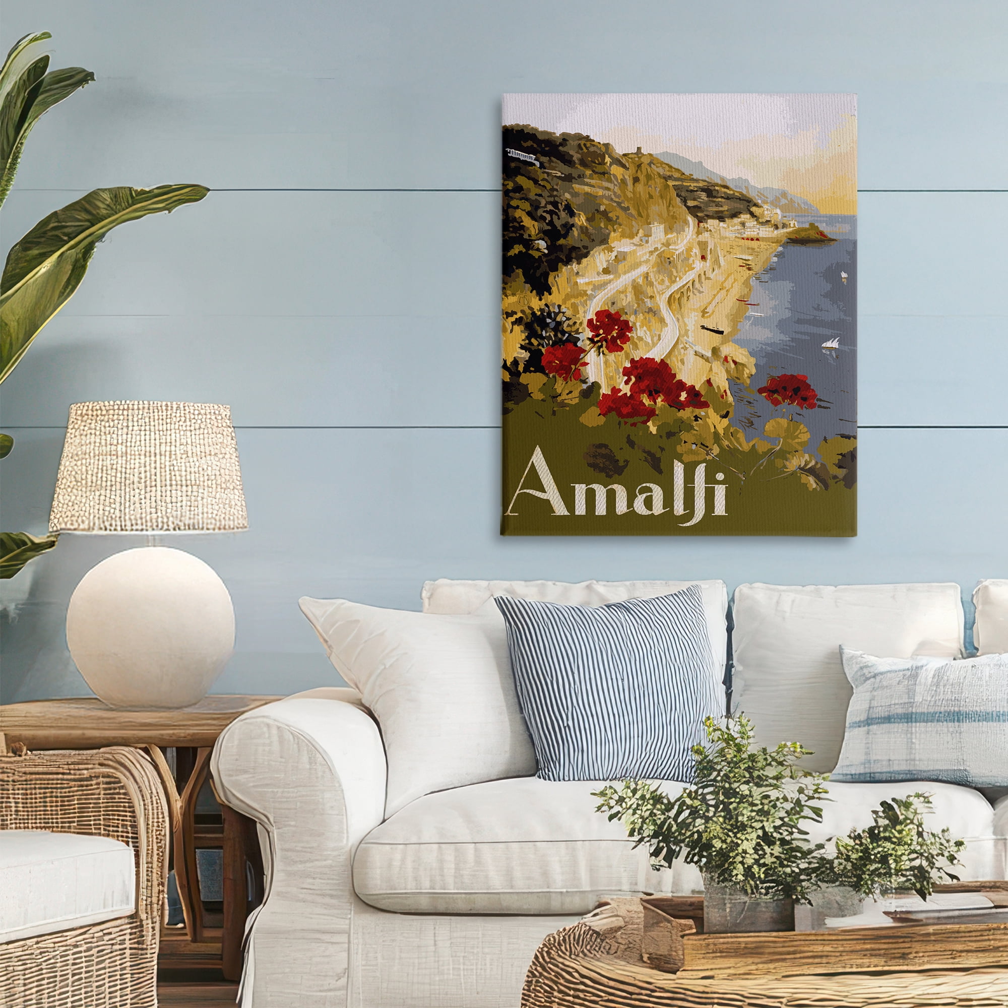 Stupell Industries Picturesque Amalfi Coast Canvas Wall Art, design by Lil' Rue