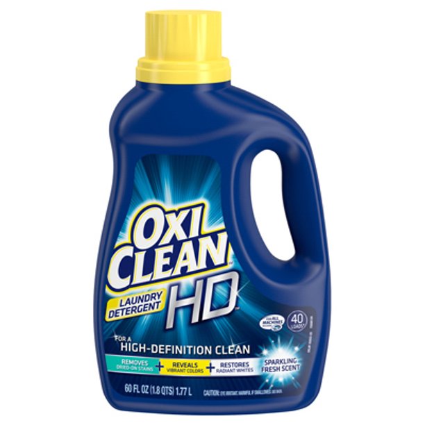 Oxi Clean 60 OZ Fresh Scent Liquid Laundry Detergent Attacks Even Drie