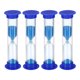 thumbnail image 1 of Uxcell Reloj de Arena de 2 Minutos, Paquete de 4 Relojes de Arena Pequeños, Temporizador de Arena Azul, 1 of 5