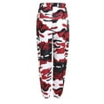 thumbnail image 6 of Ecqkame Women's Camo Pants Cargo Trousers Fashion Women Casual Pocket Bound Feet Zipper Printing Trousers Red XXL, 6 of 6