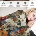 thumbnail image 3 of Autua Wildflower Vase Theme Blanket Gifts for Women Girls, Soft Warm Lightweight Flannel Throw Blankets for Living Room Home Sofa Travel Decor  40x50in, 3 of 6