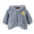 thumbnail image 2 of KYAIGUO Toddler Boys Winter Hooded Jacket Baby Fleece Winer Coat Warm Zip-Up Clothes Jacket Outwear for 1-6Y, 2 of 5
