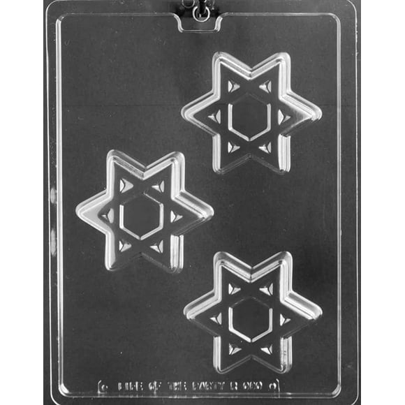 Grandmama's Goodies R080 Jewish Star of David Cookie Chocolate Candy Soap Mold with Exclusive Molding Instructions … (1)