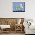 thumbnail image 3 of Stupell Industries Cat on Dog Bed Animals Painting Black Floater Framed Canvas Art Print Wall Art, 31 x 25, 3 of 10