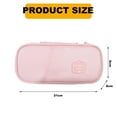 thumbnail image 2 of Estuche FloreceBien, organizador de estuches de gran capacidad; bolsa de almacenamiento con doble cremallera; estuche grande para lápices, universidad, escuela, oficina, rosa, 2 of 5