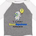 thumbnail image 4 of Inktastic I Support Down Syndrome Awareness Elephant with Balloon Boys or Girls Long Sleeve Baby Bodysuit, 4 of 5