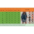 thumbnail image 4 of SAYOO Vestido Casual con Cuello en V para Mujer, Manga Media Hoja/Floral/Estampado Irregular Patrón Botón Pecho Cintura Elástica Falda de Una Pieza SAYOO casual, 4 of 4