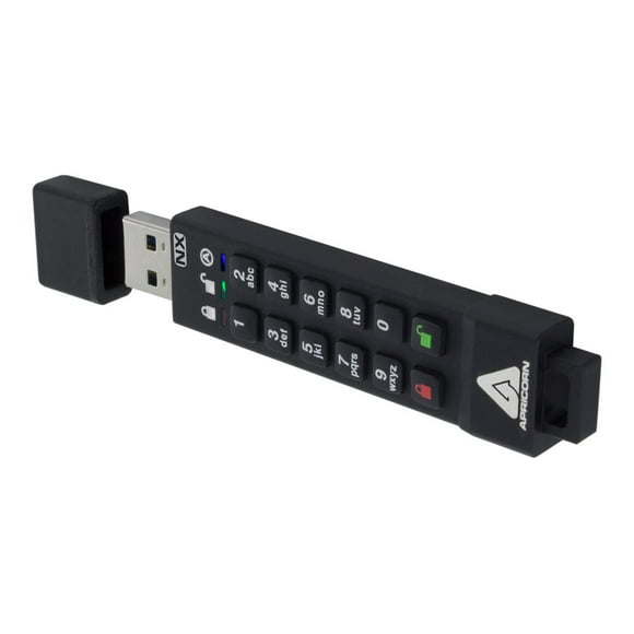 Apricorn Aegis Secure Key 3NX - Clé USB - Cryptée - 64 GB - USB 3.1 Gen 1 - FIPS 140-2 Niveau 3
