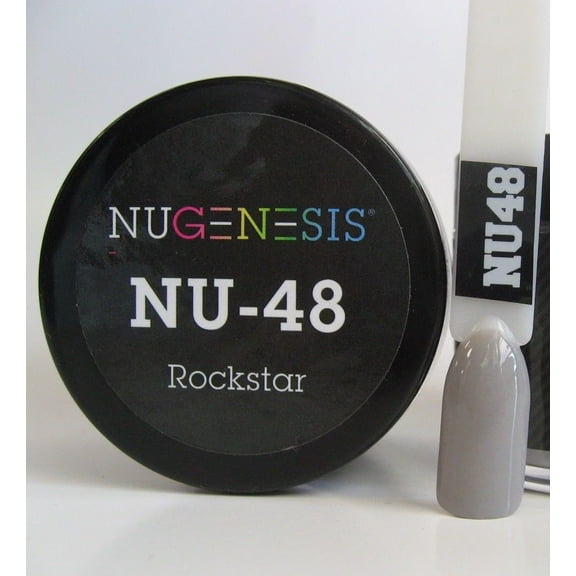 NUGENESIS Nail Color Dip Dipping Powder 1oz/jar - NU48 Rockstar