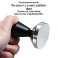 thumbnail image 2 of Coffee Tamper Stainless Steel Anti-skid Handle Household Handheld Pressure Pressing Mini Restaurant Cafe Party Kitchen Powder Hammer Accessories Gift Black 58mm, 2 of 8
