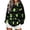 Green, variant on Women Halloween Hoodies Long Sleeve Stains Letter Print Pullover Adjustable Drawstring Hood Sweatshirt Casual Crew Neck Top With Pocket