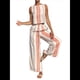 thumbnail image 3 of Conjunto de Dos Piezas de Verano Y2K con Estampado Floral Bohemio para Mujer: Camiseta Sin Mangas y Pantalones Anchos. Naranja Rojo M, 3 of 10