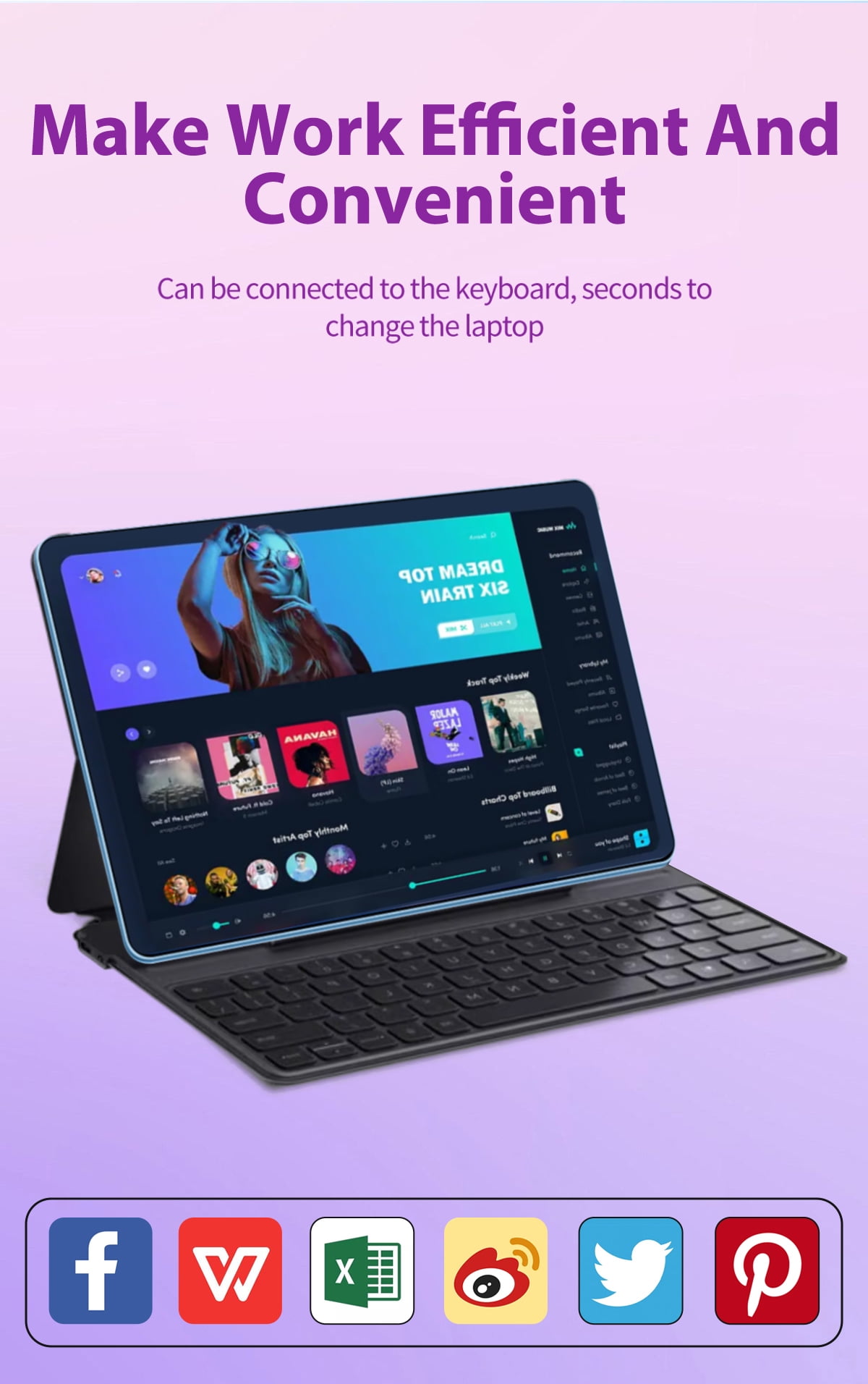 Purple Tablet 2026 Newest Android 12 Tablet , 10 Inch Tablet,5G Wi-Fi Tablet Computer,2 In 1 Tablet with Keyboard, 256GB ROM+8GB RAM ,Octa-Core Processor,1920 * 1200 IPS,Bluetooth,GPS