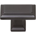 thumbnail image 2 of Atlas Homewares 290-MB Sutton Place Modern Bronze 1.42-Inch Rectangle Knob, 2 of 3