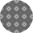 thumbnail image 1 of Ahgly Company Indoor Round Patterned Gray Dolphin Gray Area Rugs, 7' Round, 1 of 6