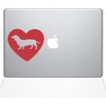 thumbnail image 1 of The Decal Guru Heart Dachshund MacBook Decal Vinyl Sticker - 11" MacBook Air - Red (1324-MAC-11A-DR), 1 of 1