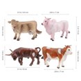 thumbnail image 2 of 4 Pcs Ornements Miniatures de Vache Modèles de Bonsaï Figurines de Vache Miniatures de Bureau, 2 of 6
