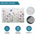 thumbnail image 6 of Spring Floral Placemats Set of 12, Pink Blue Flowers Butterfly Wooden Placemats for Dining Table, Place Mats for Kitchen Tabletop, Waterproof Wipeable Dining Table Mats Set, 6 of 9