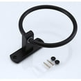 thumbnail image 4 of Hardware Towel Ring Matte Black Stainless Steel Swivel Kitchen Towel Hanger Bathroom Towel Hanger, 4 of 5