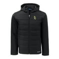 thumbnail image 2 of Men's Cutter & Buck  Black Green Bay Packers Throwback Big & Tall Evoke Hybrid Eco Softshell Recycled Full-Zip Hoodie, 2 of 3