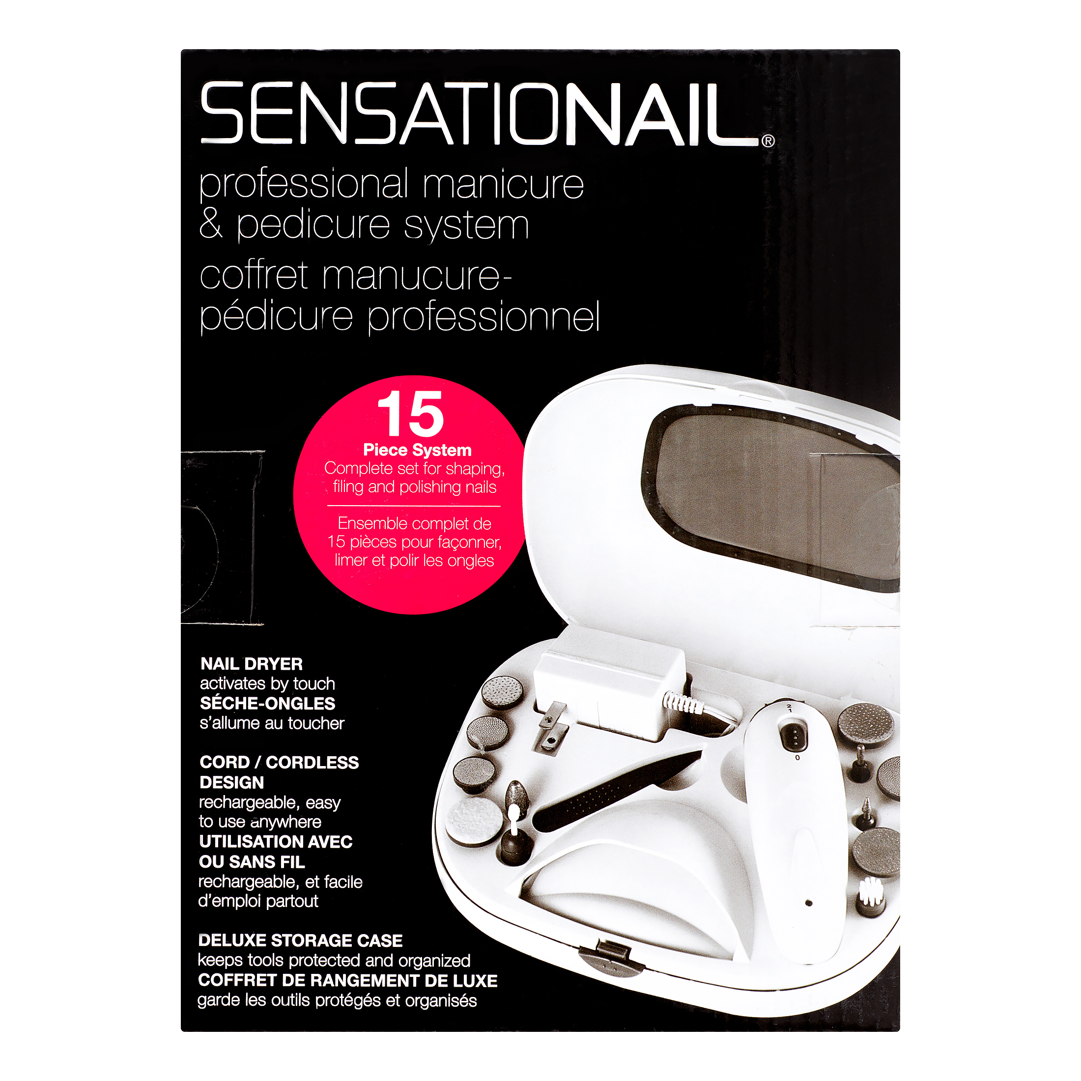Sensationail Manicure & Pedicure Nail Dryer Kit (White), 15 Pieces - image 7 of 7