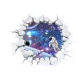 thumbnail image 1 of Airplane 3D Sticker Sticker Home Sticker Universe Wall Decor Window Starry Wall Stickers (C), 1 of 3