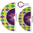 thumbnail image 3 of Coolnut Mardi Gras Christmas Tree Skirt Tree Skirt for Holiday Party Home Christmas Day Ornaments48", 3 of 6