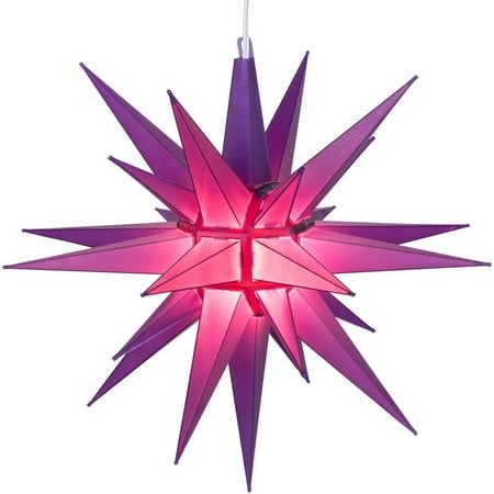 

14 Purple Moravian Christmas LED Starration Indoor Star Decoration