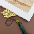 thumbnail image 5 of Wrapables Metallic Bookmark with Tassel for Book Lovers & Readers (Set of 2), Lotus & Clover, 5 of 10