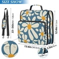 thumbnail image 2 of FORMRS Zipper Binder with Shoulder Strap 2-inch Ring 500 Sheet Capacity File Bag, Whimsy Daisy Pattern, 2 of 5