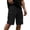 Black, variant on Cotton Cargo Shorts for Men Elastic Waist Drawstring, Relaxed Fit Side Multi-Pocket Lightweight Breathable Summer Work Shorts for Outdoor Hiking Travel Casual Wear, S-4XL