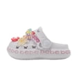 thumbnail image 4 of bebe Toddler Girls EVA Clogs – Lightweight Slip-On Shoes with Charms, 4 of 7