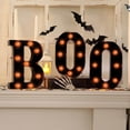 thumbnail image 1 of Letrero iluminado de Boo con luces LED xinyu decoración de Halloween, 1 of 8