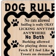 thumbnail image 2 of Funny This Home is Filled with Kisses Wagging Tail Love Metal Tin Sign Wall Decor Rustic Farmhouse Dog Signs with Sayings for Home Decor Gifts 8 x 12 inch for Dog Lovers, 2 of 4