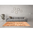 thumbnail image 3 of Ahgly Company Indoor Round Abstract Orange Modern Area Rugs, 3' Round, 3 of 4