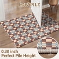 thumbnail image 2 of 2x3 Entryway Rug Bathroom Rugs for Front Door Bedroom Kitchen, Washable Vintage Print Carpet, Floor Mat with Non Slip Backing, 2 of 8