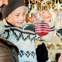 Christmas Clearance Sale,Christmas Ornaments,Glitter Christmas Balls,Hoiday Decor for Christmas Tree Thanksgiving Party Window Display Shopping Mall,2.3IN,Red