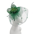 thumbnail image 3 of LSONABXA Green Heardband for Women Headwear Headwear Bridal Accessories Imitation Mesh Petal Headwear Bridal Hat Women Headscarf for Women, 3 of 3