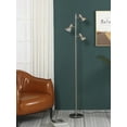 thumbnail image 4 of Brightech Ethan 65 in. Nickel LED Tree Floor Lamp with Adjustable Shades, 4 of 7