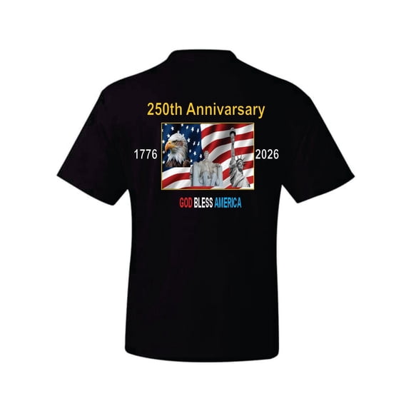 250th Anniversary Black Tee Shirt (small)