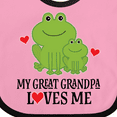 thumbnail image 4 of Inktastic My Great Grandpa Loves Me Boys Gift Boys Baby Bib, 4 of 4