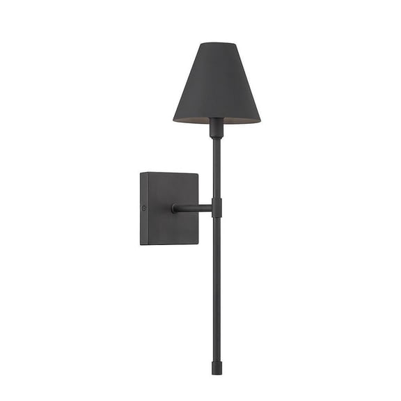 1 Light Wall Sconce in Vintage Style-20 inches Tall and 5.5 inches Wide-Matte Black Finish Bailey Street Home 159-Bel-4955056